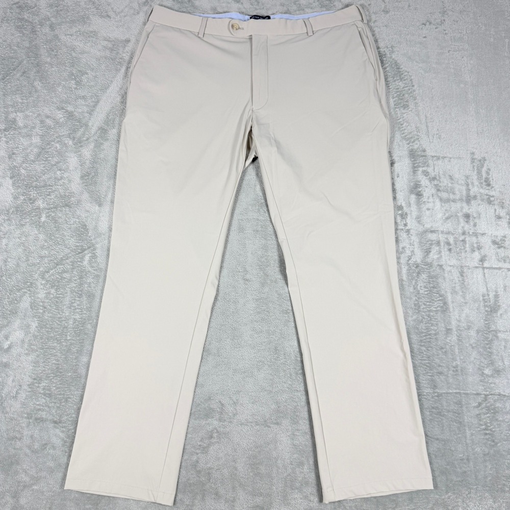 Peter Millar Mens 38x32 Crown Crafted Oat Performance Trousers